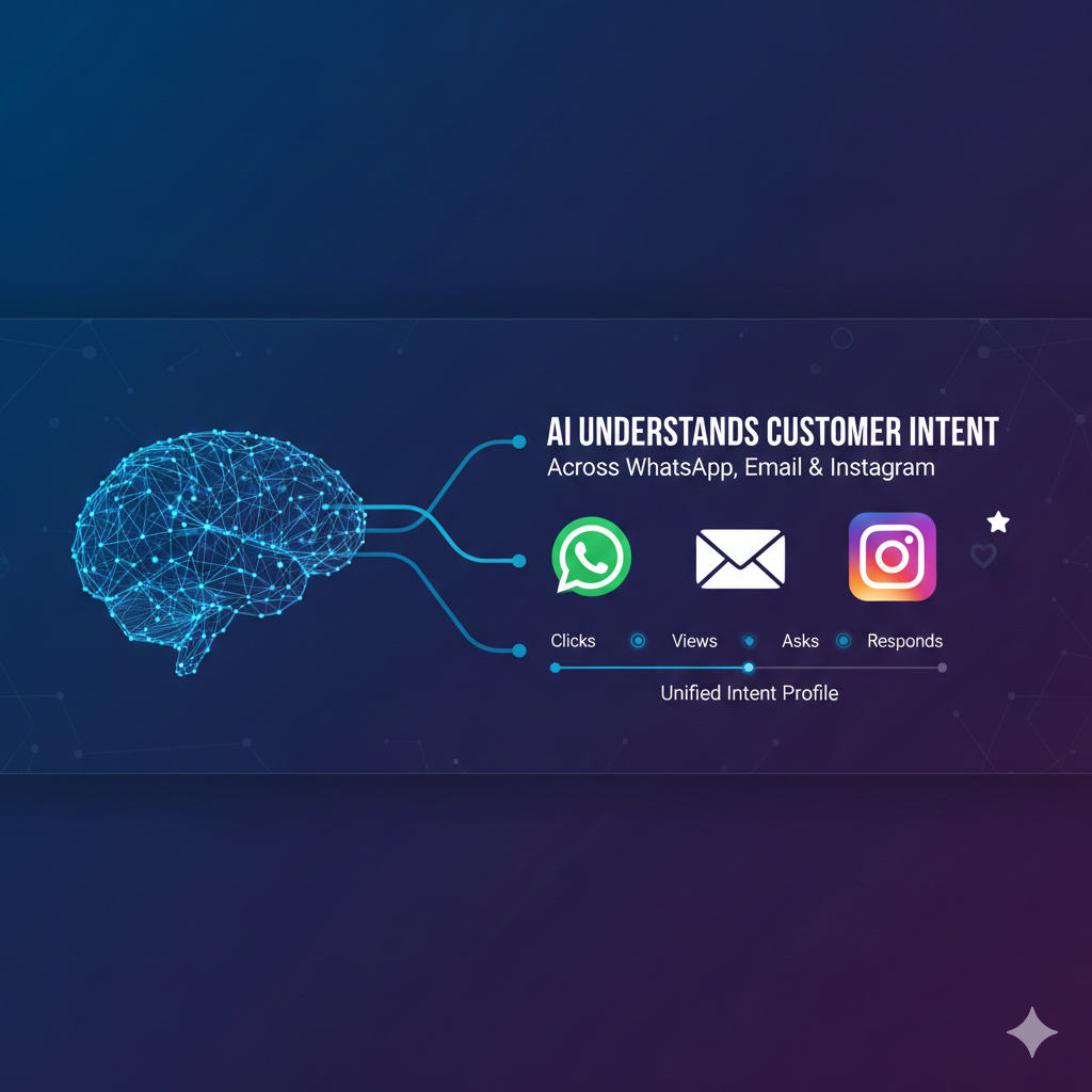 How AI Understands Customer Intent Across WhatsApp, Email & Instagram