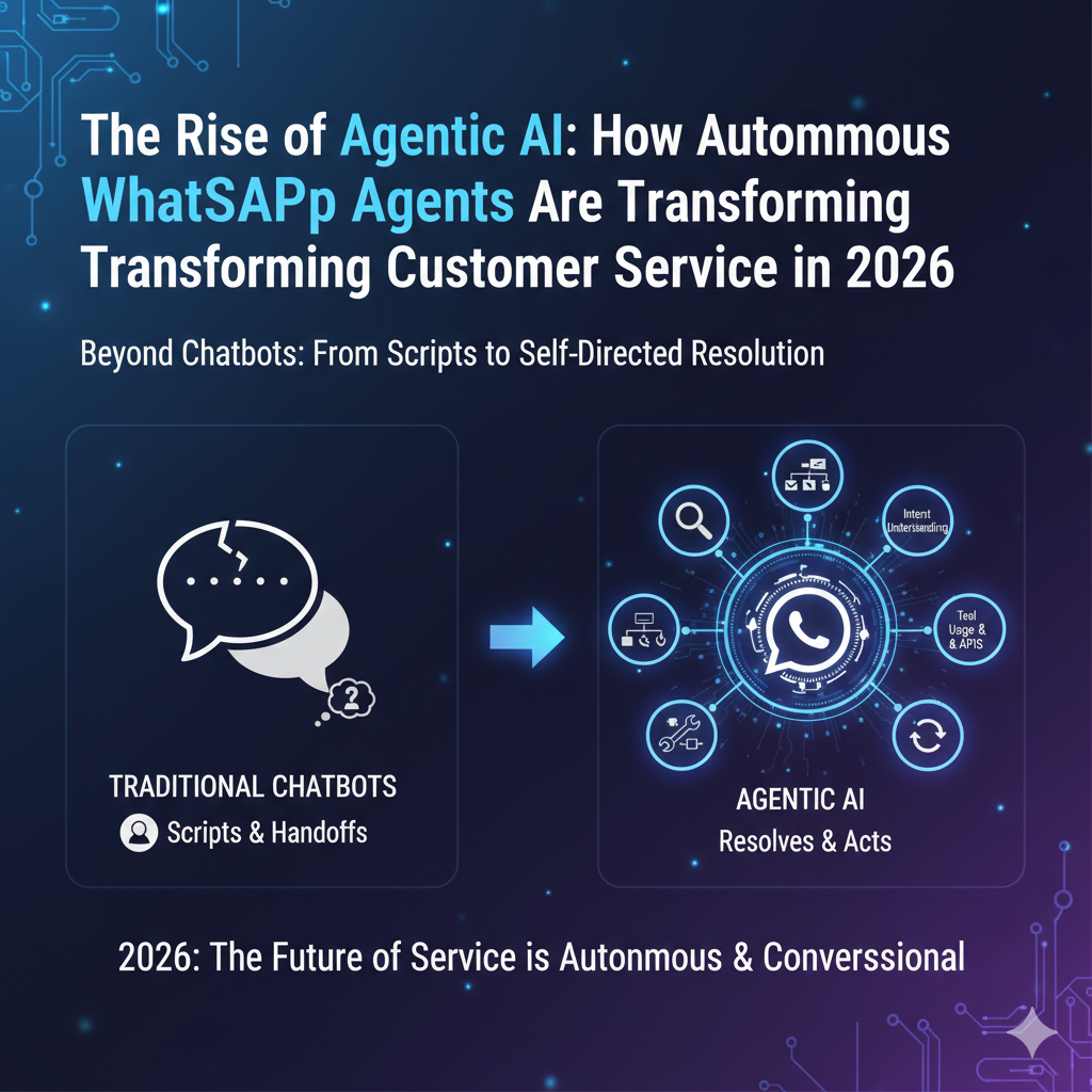 The Rise of Agentic AI: How Autonomous WhatsApp Agents Are Transforming Customer Service in 2026